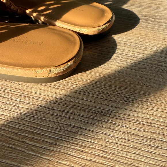 American Eagle Rattan Mules Slides Size 9 - Picture 6 of 7